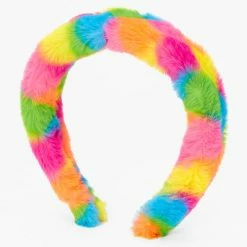 Coupon ๐ Claire's Rainbow Furry Headband โจ