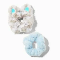 Coupon 🎁 Claire's Club Medium Snow Leopard Scrunchies - 2 Pack 🥰