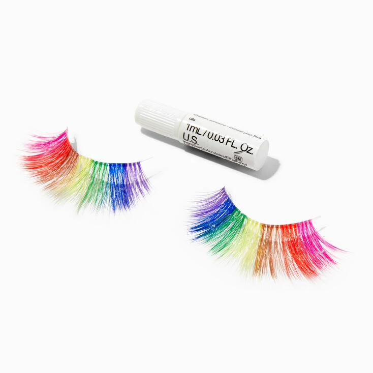 Outlet 👏 Claire's Rainbow Vegan False Eyelashes 🛒 1 Outlet 👏 Claire's Rainbow Vegan False Eyelashes 🛒
