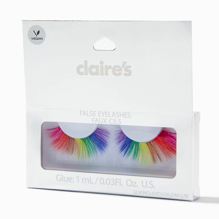 Outlet 👏 Claire's Rainbow Vegan False Eyelashes 🛒 2 Outlet 👏 Claire's Rainbow Vegan False Eyelashes 🛒 - Image 2