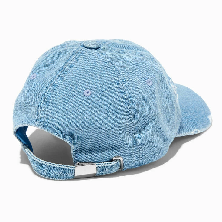 Coupon ❤️ Claire's Green Shamrock Distressed Denim ⚾ Baseball Cap ⭐ 2 Coupon ❤️ Claire's Green Shamrock Distressed Denim ⚾ Baseball Cap ⭐ - Image 2