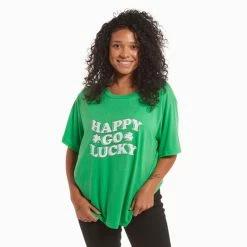 Promo ๐ฅ Claire's Green Happy Go Lucky Short Sleeve St. Patrick's Day Tee ๐ฏ