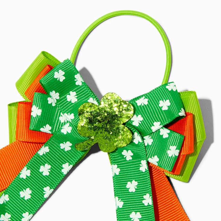 Cheapest ❤️ Claire's St. Patrick's Day Shamrocks Streamer Bow Hair Tie 🧨 2 Cheapest ❤️ Claire's St. Patrick's Day Shamrocks Streamer Bow Hair Tie 🧨 - Image 2