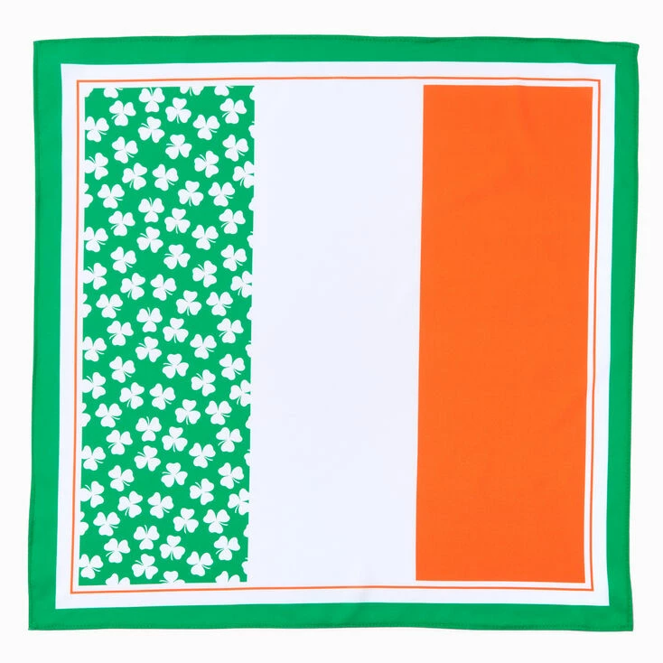 New ⭐ Claire's St. Patrick's Day Shamrocks Tricolour Bandana Headwrap 🛒 2 New ⭐ Claire's St. Patrick's Day Shamrocks Tricolour Bandana Headwrap 🛒 - Image 2