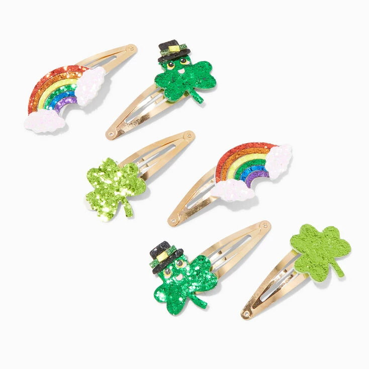 Flash Sale ๐ Claire's ,St. Patrick's Day Shamrocks & Rainbows Snap Hair Clips - 6 Pack ๐ 1 Flash Sale ๐ Claire's ,St. Patrick's Day Shamrocks & Rainbows Snap Hair Clips - 6 Pack ๐