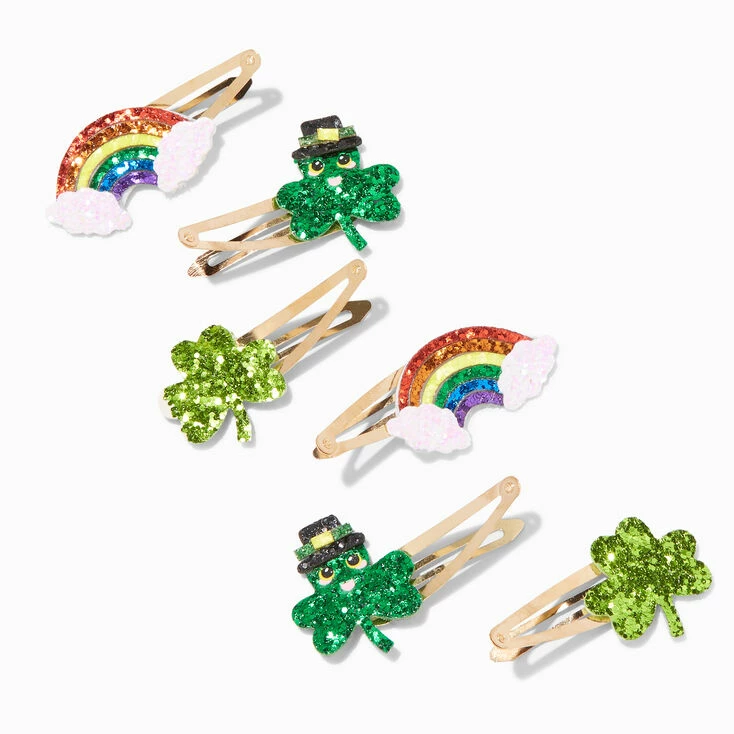Flash Sale ๐ Claire's ,St. Patrick's Day Shamrocks & Rainbows Snap Hair Clips - 6 Pack ๐ 2 Flash Sale ๐ Claire's ,St. Patrick's Day Shamrocks & Rainbows Snap Hair Clips - 6 Pack ๐ - Image 2