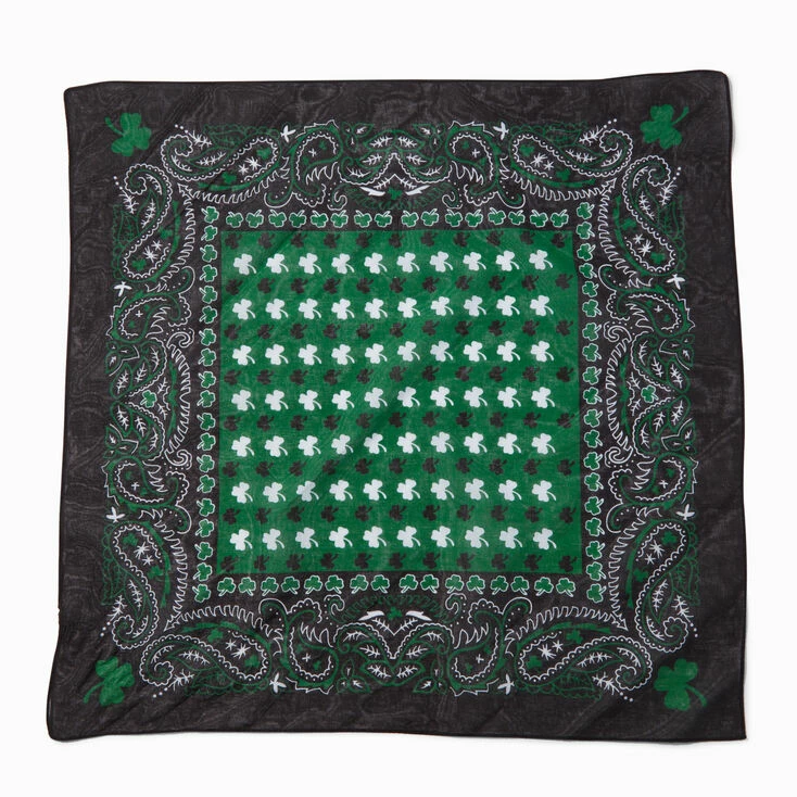 Outlet ⌛ Claire's Irish Green Shamrock Bandana Headwrap ✨ 2 Outlet ⌛ Claire's Irish Green Shamrock Bandana Headwrap ✨ - Image 2