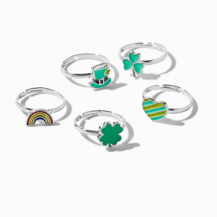 Best Pirce 🛒 Claire's St. Patrick's Day Adjustable Rings - 5 Pack ❤️ 1 Best Pirce 🛒 Claire's St. Patrick's Day Adjustable Rings - 5 Pack ❤️