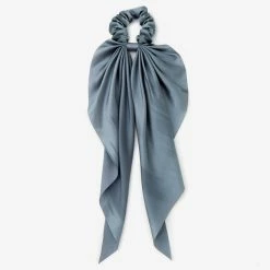 Promo 🎁 Claire's Small Pleated Scarf Hair Scrunchie - Blue 🎁